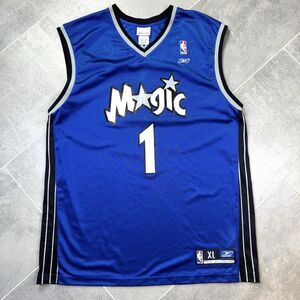 Tracy McGrady Reebok Orlando Magic #1 Authentic Jersey XL Blue NBA
